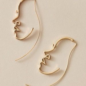 Face earrings from free people never worn